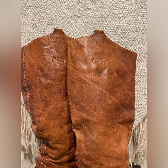 FRYE Tan Leather Heeled Boots - Picture 7 of 12
